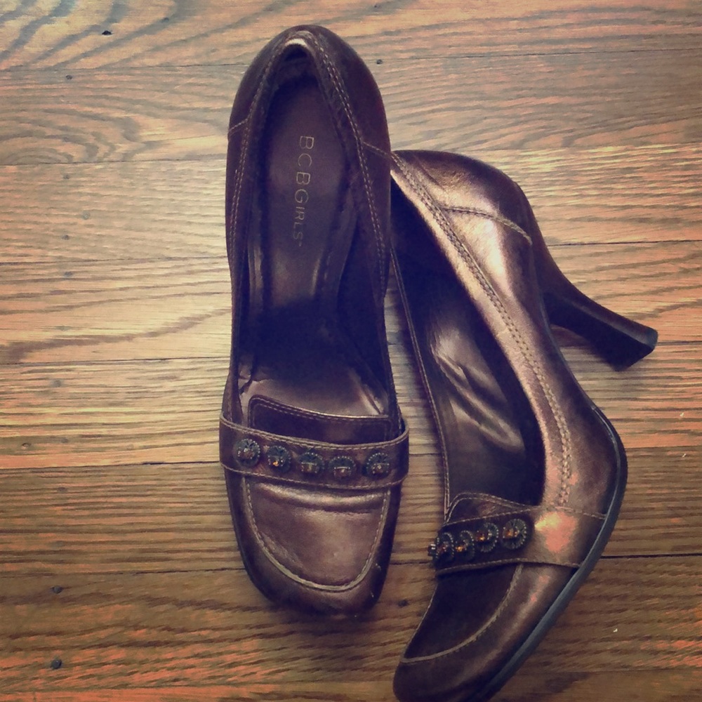 BGBGirls Boost-VM bronze heels 8.5